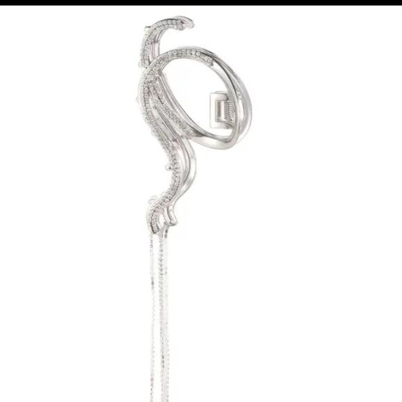 Rhinestone Tassel Geometric Hair Claw Hair Accessory - Picture 5 of 7